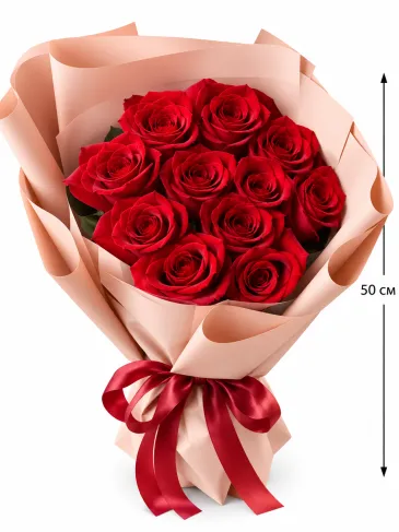 Buchet de 15 trandafiri roșii "Roza"