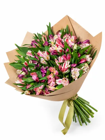Buchet din alstroemeria multicoloră „Polina”