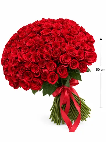 Buchet din 101 trandafiri roșii „Florence”