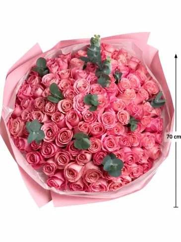 Buchet de 101 trandafiri "Hermosa"