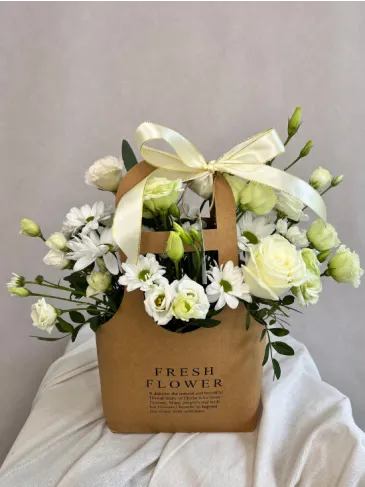Bag with flowers