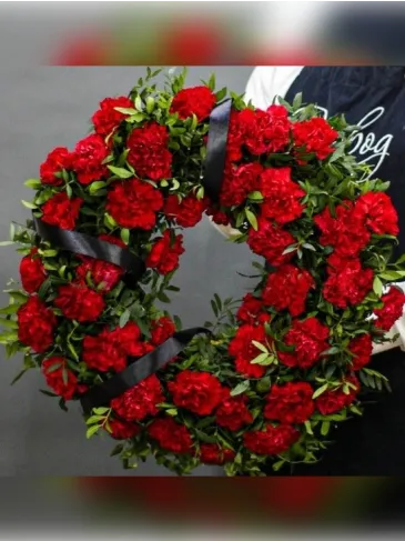 Funeral wreath "Burning Grief"