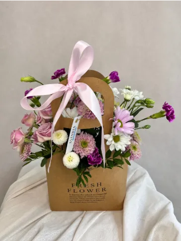 Bag with flowers