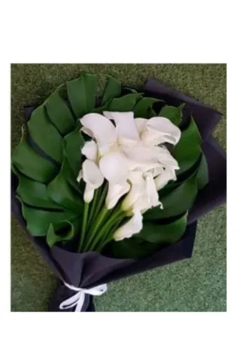 Funeral bouquet "Farewell in White"