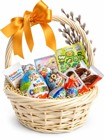 Пасхальная корзина "Kinder"