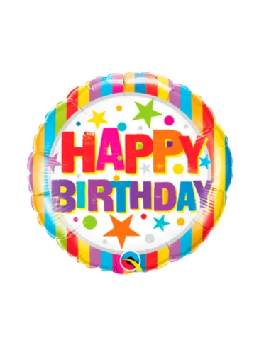 Фольгированный шар "Happy Birthday"