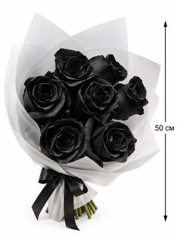 Bouquet of black rose "Alexa"