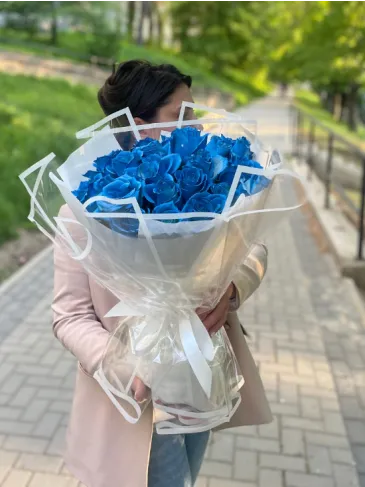 Bouquet of Blue Roses "Jacqueline"
