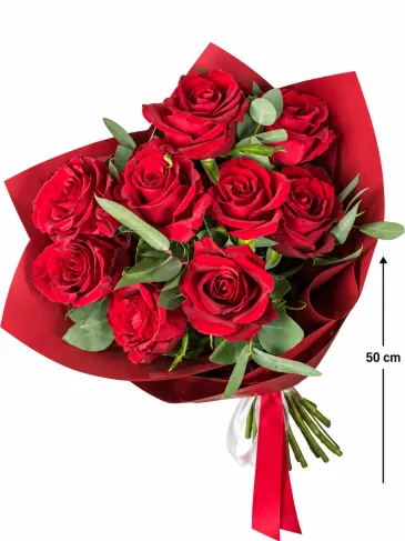 Buchet din trandafiri roșii "Naomi"