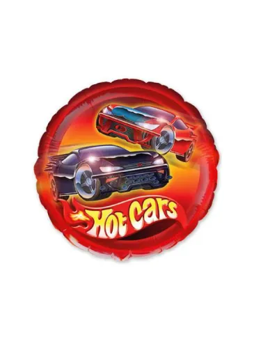 Фольгированный круглый шар "Hot Cars"