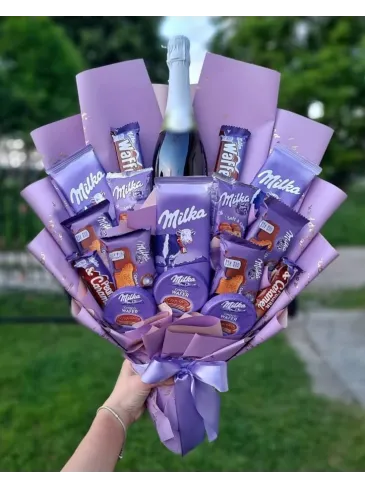 Buchetul dulce "Milka"