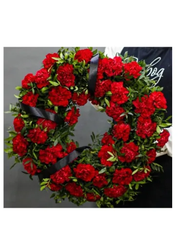 Funeral wreath "Burning Grief"