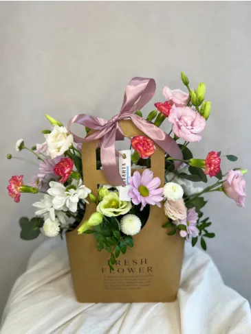 Bag with flowers