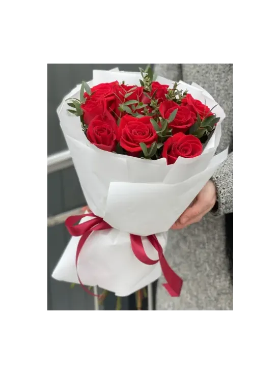 Букет из 11 красных роз "Мелисса"