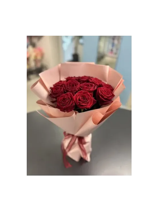 Buchet de 15 trandafiri roșii "Roza"