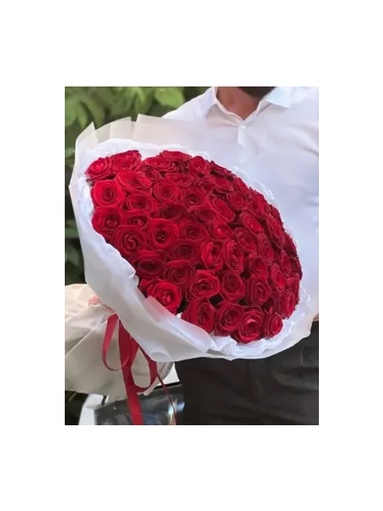 Bouquet of 51 Red Roses "Selesta"