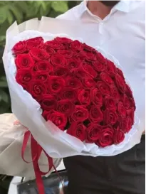 Bouquet of 51 Red Roses "Selesta"