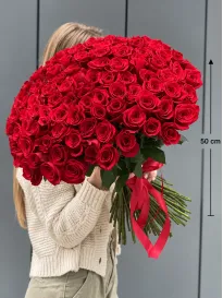 Bouquet of 101 Red Roses "Florence"