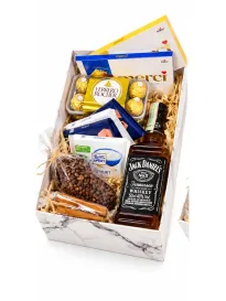 Gift Box with Jack Daniel’s, Chocolate and Coffee