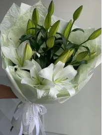 Bouquet of white lilies "Lilia"