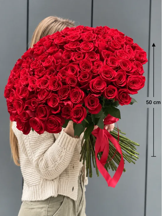 Bouquet of 101 Red Roses "Florence"